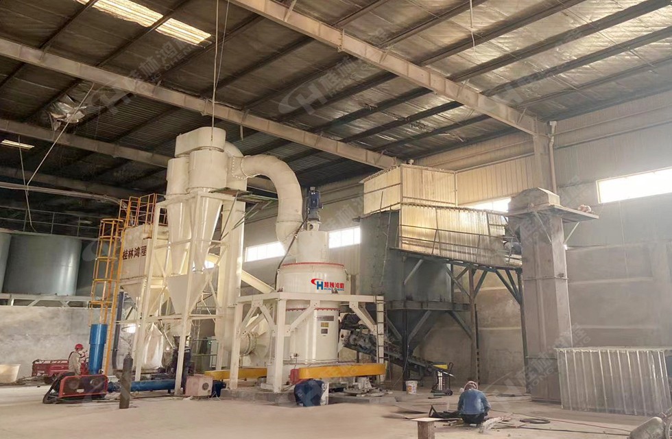 固廢白泥資源化利用磨粉機(jī)項目江西新杭客戶現(xiàn)場