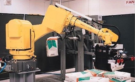 磷石膏生產(chǎn)線碼垛機(jī)器人 磷石膏生產(chǎn)線碼垛機(jī)器人